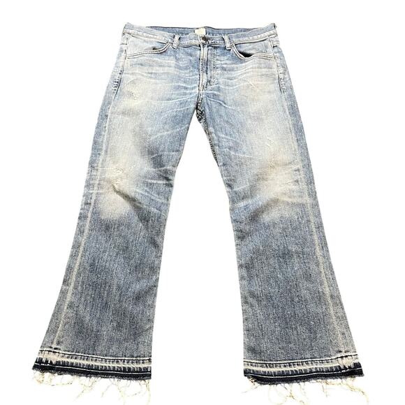 Citizens of Humanity Drew Fray High-Rise Cropped Flare‎ Jeans Womens Size 30 - Picture 1 of 10